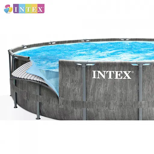 Басейн каркасний Intex 26744 NP круглий 549x122 см об'єм 24310 л сходи насос-фільтр - фото 3