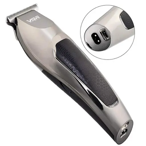 Тример для бороди VGR VOYAGER PROFESSIONAL TRIMMER универсальний тример для стрижки волосся, машинка для стрижки аккумуляторна, тример для гоління
 - фото 3