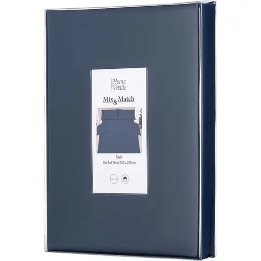 Простирадло Ardesto Mix&Match, 180х240см, 100% бавовна, сатин, синій (ART1824FSN) - фото 1