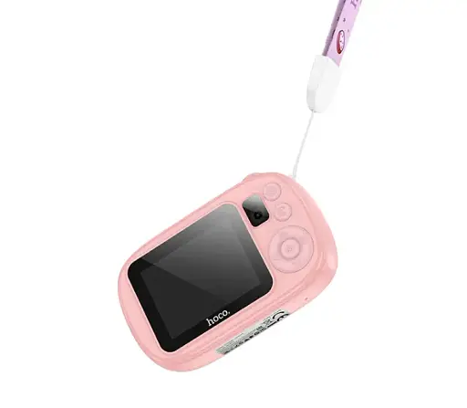 Детская цифровая фотокамера Hoco DV205 с поддержкой карты памяти 32MP Розовый - фото 4