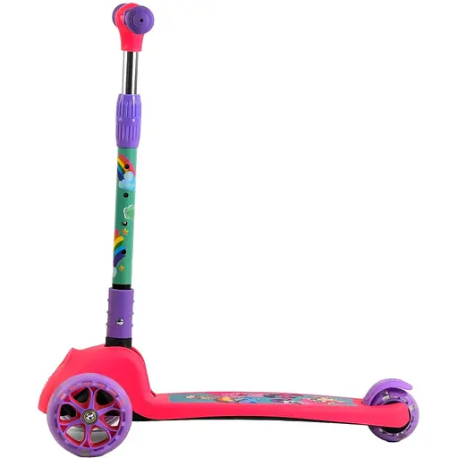Самокат Best Scooter 13х30х58-71.5 см Рожево-бузковий 000231657
