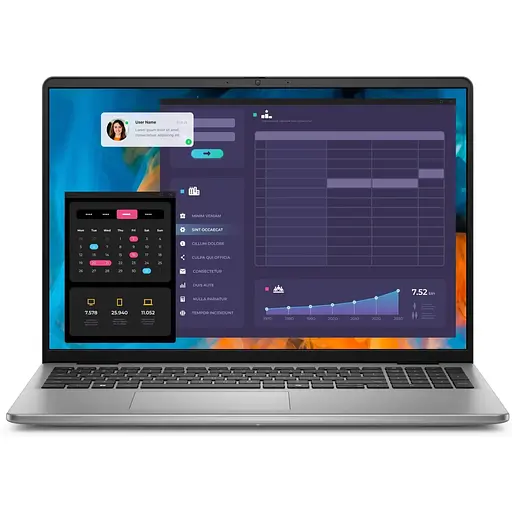 Dell Ноутбук Dell Vostro 5640 16" FHD+AG, Intel 7 150U, 16GB, F512GB, UMA, Lin, серый