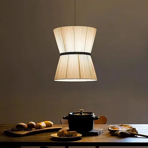 Дизайнерський світильник із полімерним циліндричним абажуром Ø40x48 см Line F MJ240-400 x 480 Білий - фото 6