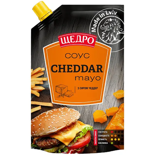 Соус Щедро Cheddar mayo 180 г - фото 1