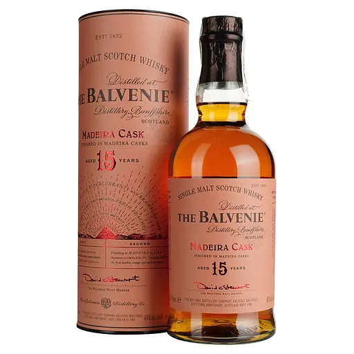 Віскі Balvenie Madeira Cask 15 Year Old 43% 0.7 л в подарунковій упаковці