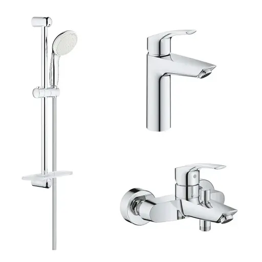 Набор смесителей 3 в 1 Grohe Eurosmart UA123248M0 Хром - фото 1