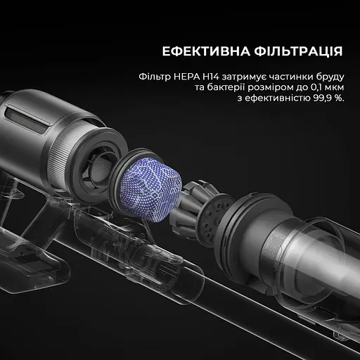 Вертикальний+ручний пилосос 2 в 1 Dreame Z30 - фото 4