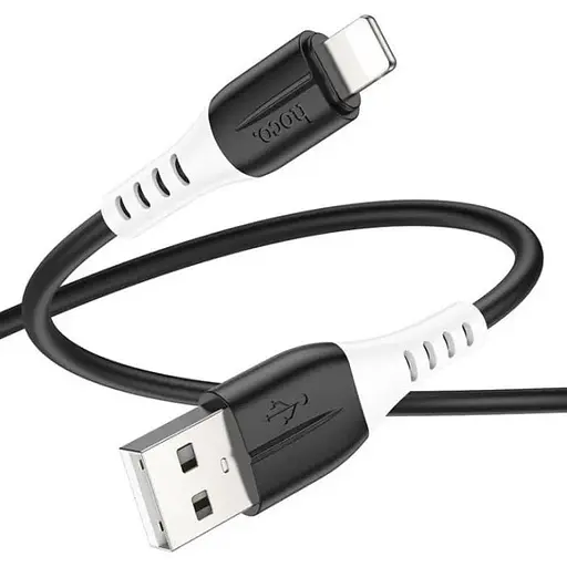 Кабель Hoco X82 iP silicone charging data cable Чорний