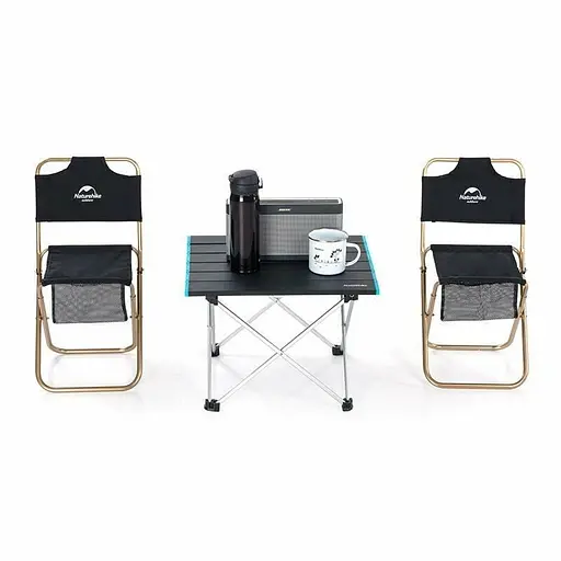 Раскладной туристический стол Naturehike NH19Z008-Z алюминий (Черный) размер L - фото 2