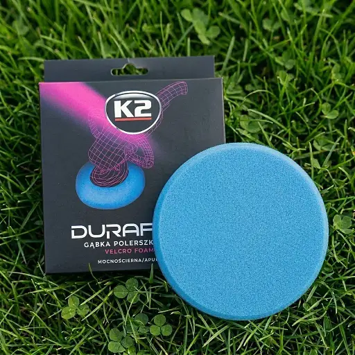 Губка для полировки K2 Duraflex на липучке голубая 150 мм х 25 мм - фото 4