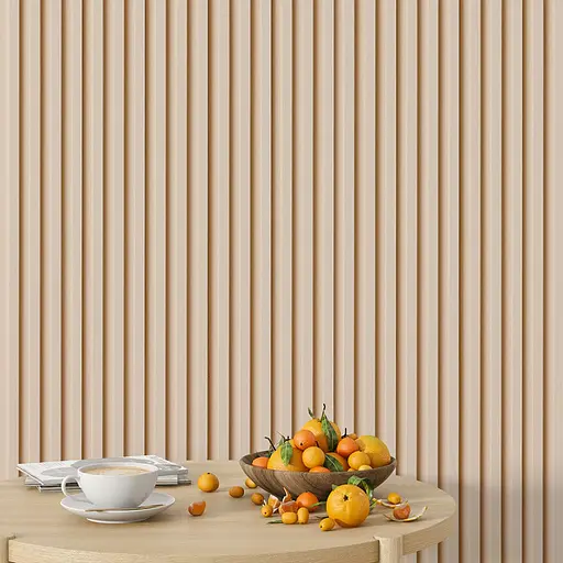 Рейка декоративна Wall Sticker WPC стінова 3000х160х23 мм Молочний SW-00001858 - фото 7