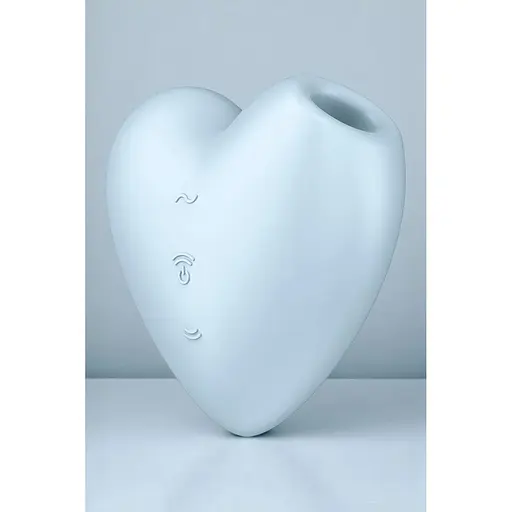 Вакуумный стимулятор Satisfyer Cutie Heart Голубой ваш маленький секрет интимного удовольствия - фото 2