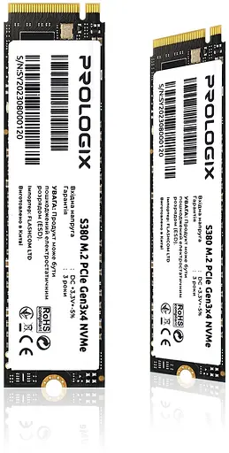 SSD накопичувач 256GB Prologix S380 M.2 2280 PCIe 3.0 x4 NVMe TLC (PRO256GS380) - фото 3