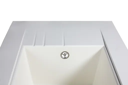 Кухонная мойка гранитная Miraggio Bodrum 650 white 649x500x220 00206702, Белый - фото 4