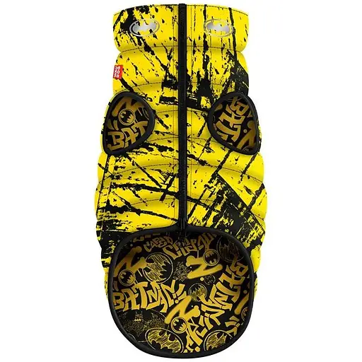 Курточка для собак Waudog Clothes двостороння, малюнок "Бетмен ескіз", M47, В 69-72 см, С 41-44 см