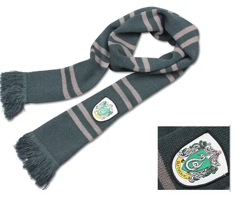 Шарф факультетов Хогвартса Слизерин с бахромой HP 6,115.642 - фото 2