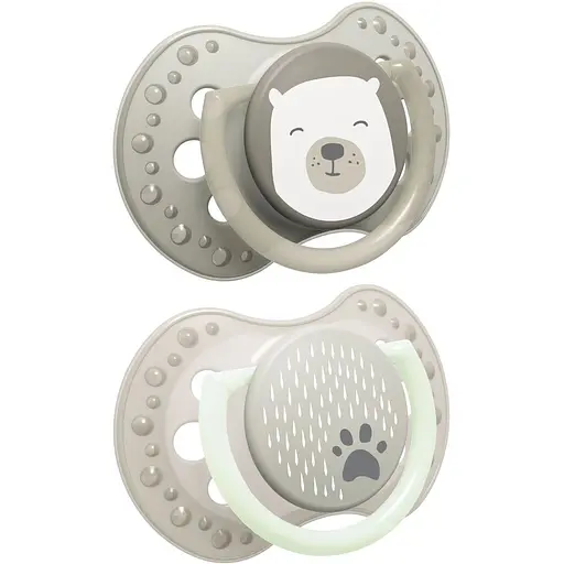 Пустышка силиконовая динамическая LOVI Buddy bear 0-6 месяцев 2 шт. (22/863_new)