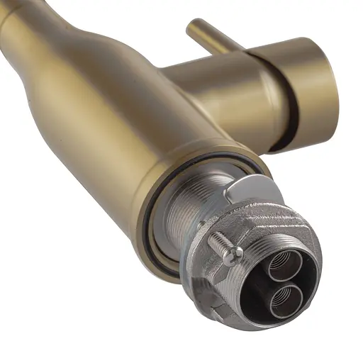 Смеситель для кухни Koer KI-70026-12 с белым силиконовым изливом KR5212 Золотой - фото 8