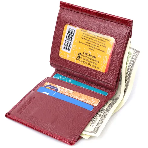 Кожаный женский кошелек ST Leather 10.5х10х2 см acs0029419 - фото 8