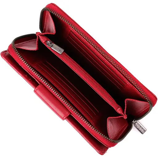 Женский вертикальный кошелек из натуральной кожи Tony Perotti 17х9.5х2.5 см acs0032275 - фото 8