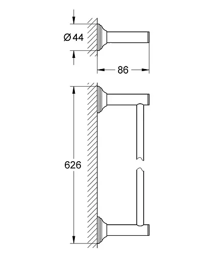 Тримач для рушника Grohe Essentials Authentic 40653001 Хром - фото 2