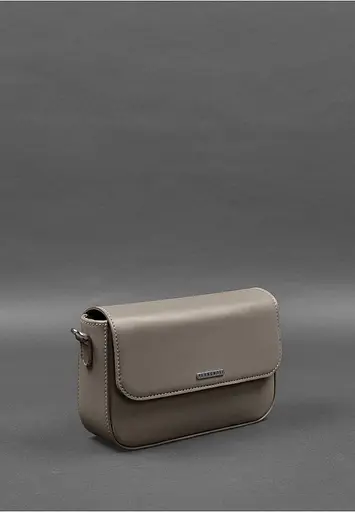 Женская кожаная сумка Mary темно-бежевая - фото 5