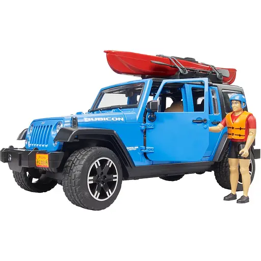 Ігровий набір Bruder Автомобіль Jeep Wrangler Rubicon Unlimited з каяком та фігуркою 1:16 (02529) - фото 1