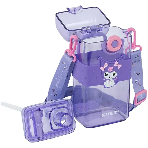 Бутылочка для воды Kite HK-1 Kuromi 500 мл фиолетовая (HK24-1203-1) - фото 3