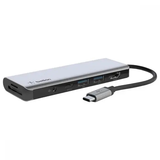 Док-станція для ноутбука Belkin USB-C 7-in-1 Multiport Dock (AVC009BTSGY) - фото 2
