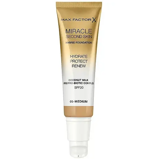 Тональна основа Max Factor Miracle Second Skin тон 05 (Medium) 30 мл - фото 2