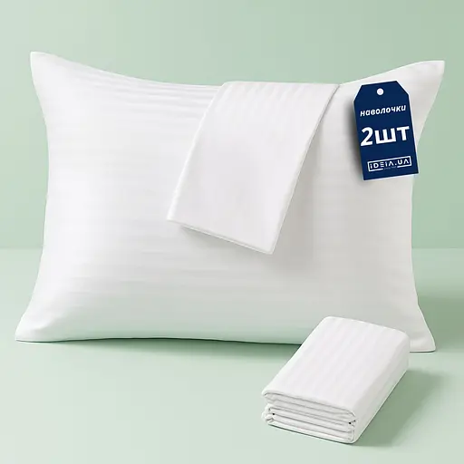 Комплект постільної білизни Ideia євро страйп білий (8-36083_страйп білий) - фото 2