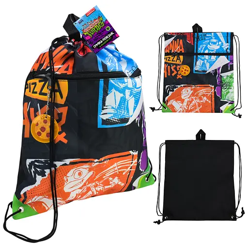 Сумка для обуви Kids Hits "TMNT" 35х40 см, с фликером KH77/002L