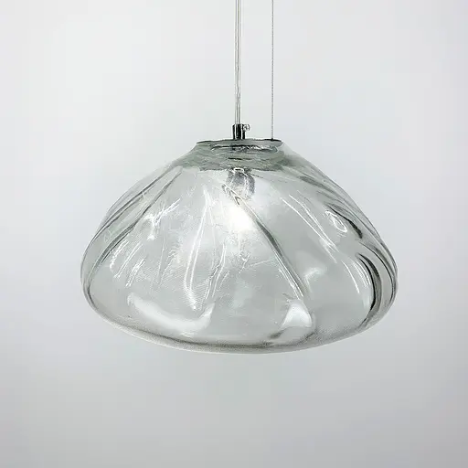 Стеклянный подвес с легкими изгибами Ø 20 см | Line F | Ст. MJ82-200 CH - фото 6