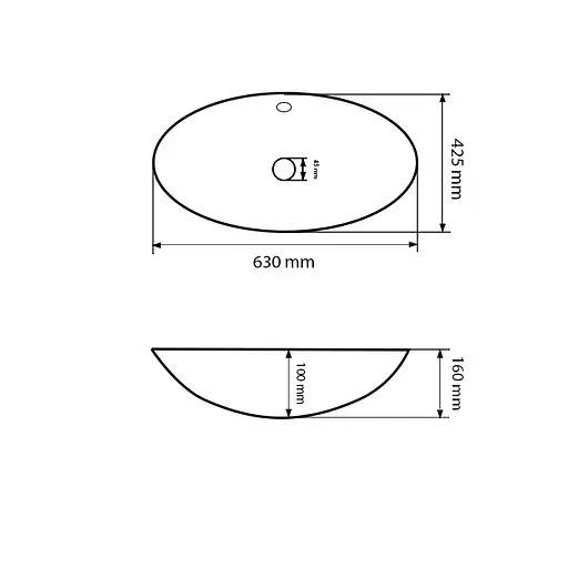 Умивальник VBI Olivella white накладний VBI-012902, Білий - фото 4