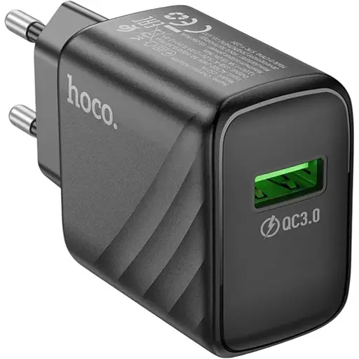 Сетевое зарядное устройство Hoco CS21A 1USB QC 18W Quick Charge 3.0 Black