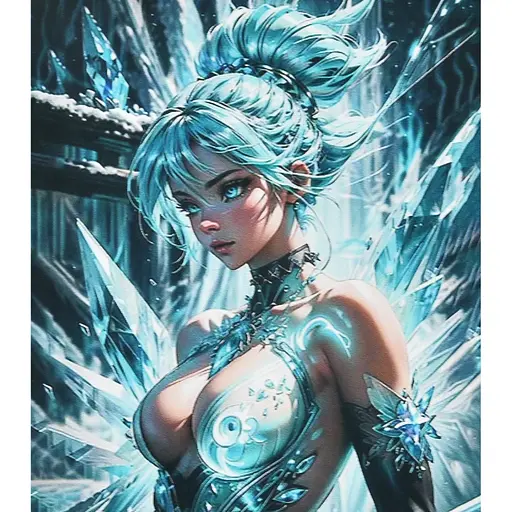 Алмазная мозаика Strateg ПРЕМИУМ Холодная красота размером 40х50 см (SK88255) - фото 1