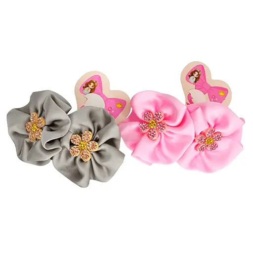 Дитяча резинка для волосся з квіточками 0108-332, 10 пар - фото 2
