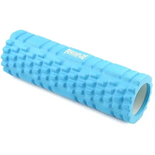 Масажний ролик (роллер) PowerPlay 4342 Massage Roller Синій (30x10 см) (PP_4342_Blue) - фото 1