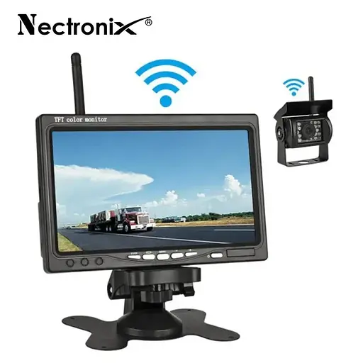 Камера заднего вида Nectronix W701 kit с монитором 7&quot; дюймов беспроводная для грузовиков, автобусов, микроавтобусов - фото 7