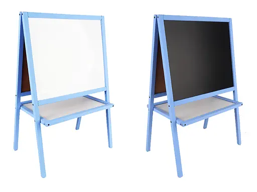 Мольберт двусторонний магнитный, MPKм4, окрашенный голубой