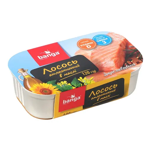 Филе лосося Banga атлантический в масле 120 г