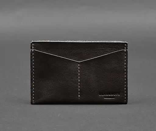 Кожаная обложка-органайзер для документов 6.2 темно-коричневый краст - фото 1