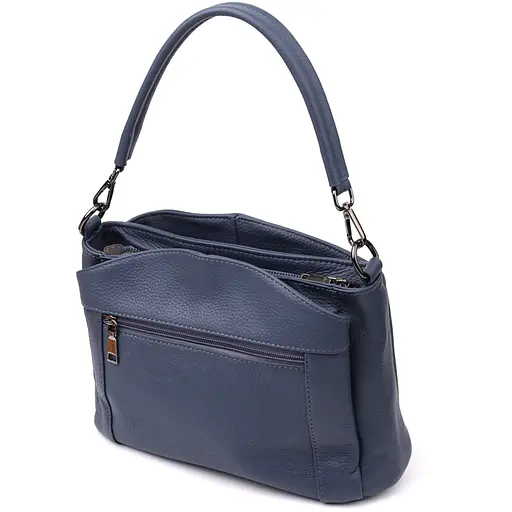 Сумка на плечо из натуральной кожи для женщин Vintage 22х18х11 см 000315856 - фото 2