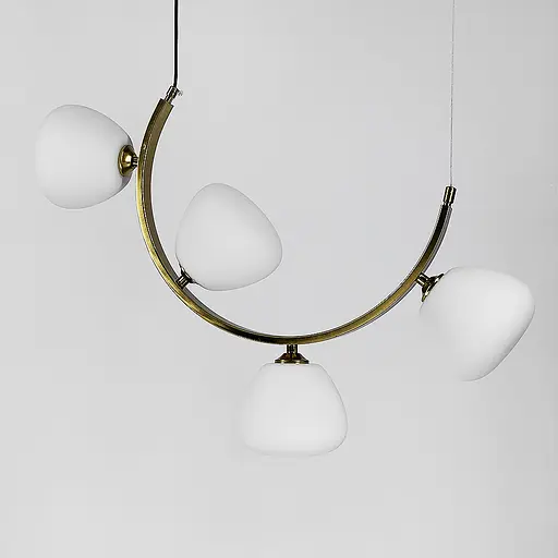 Вражаюча люстра MODERN FLORAL ARCH на 4 плафони Line.F C 18D/4 AB - фото 4