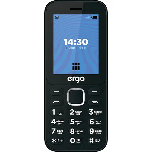 Мобильный телефон Ergo E241 Black - фото 1