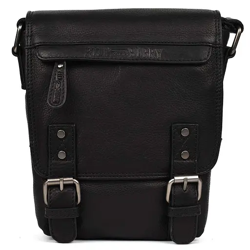 Кожаная мужская сумка через плечо Hill&Burry 17х25х6 см sum0025755 - фото 3