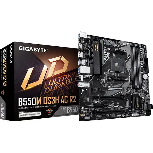 Материнская плата Gigabyte B550M DS3H AC R2 [146934] - фото 1
