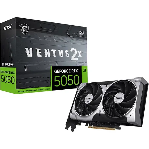 Відеокарта MSI GeForce RTX 5050 8GB Ventus 2X OC (G5050-8V2C) EU [141459]