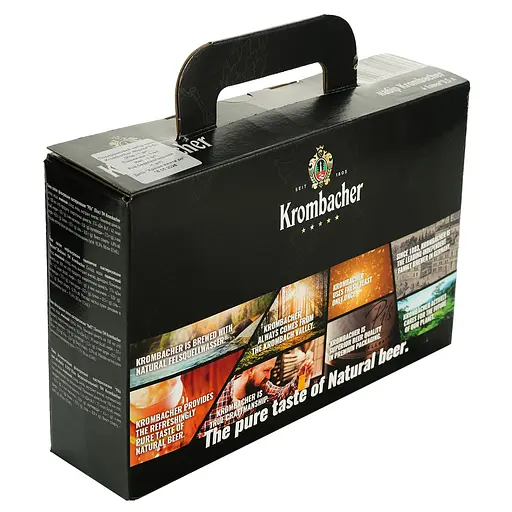Набор пива Krombacher 0-6% ж/б 2 л (4 шт. х 0.5 л) в коробке