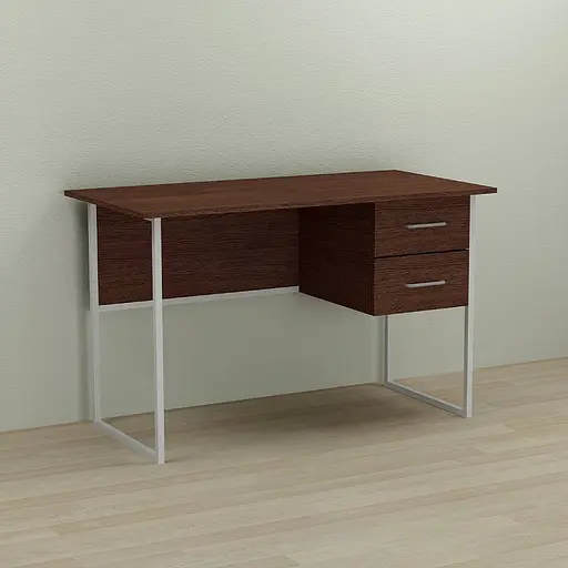 Компьютерный стол Ferrum-decor Таккота 75x100x60 белый ДСП Венге 16мм (FRD-102083)